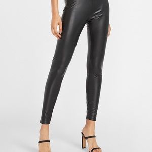 Brand new vegan leather high waisted pants